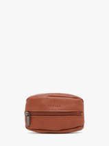 Porte-monnaie Madras Cuir Etrier Marron madras EMAD043