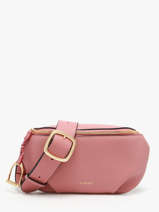 Belt Bag Torsade Leather Etrier Pink torsade ETOS022M-vue-porte