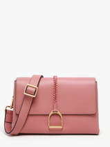 Shoulder Bag M Torsade Leather Etrier Pink torsade ETOS169M-vue-porte