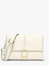 Shoulder Bag M Torsade Leather Etrier White torsade ETOS169M-vue-porte