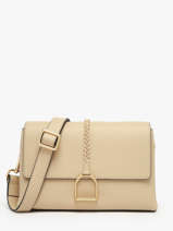 Shoulder Bag M Torsade Leather Etrier Beige torsade ETOS169M-vue-porte