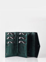 Portefeuille Etincelle Irise Cuir Etrier Vert etincelle irisee EETI469-vue-porte