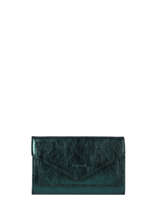 Portefeuille Etincelle Irise Cuir Etrier Vert etincelle irisee EETI469