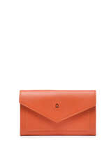 Portefeuille Madras Cuir Etrier Orange madras EMAD701