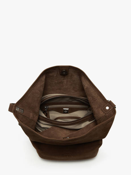 Sac Bandoulière Cavalier Nubuck Cuir Etrier Marron cavalier nubuck ECAN126M vue secondaire 3