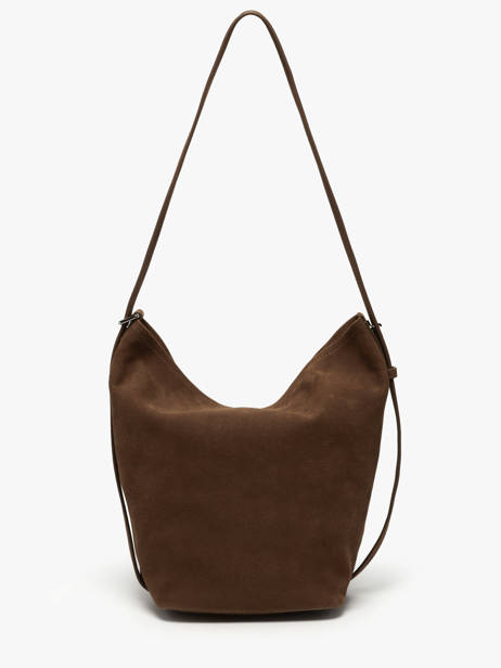 Sac Bandoulière Cavalier Nubuck Cuir Etrier Marron cavalier nubuck ECAN126M vue secondaire 4