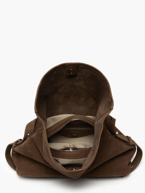 Sac Bandoulière Cavalier Nubuck Cuir Etrier Marron cavalier nubuck ECAN135M vue secondaire 2