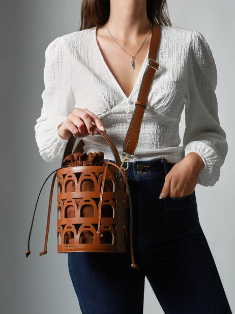 Sac Bandoulière Epona Etrier Marron epona EEPO136M vue secondaire 2